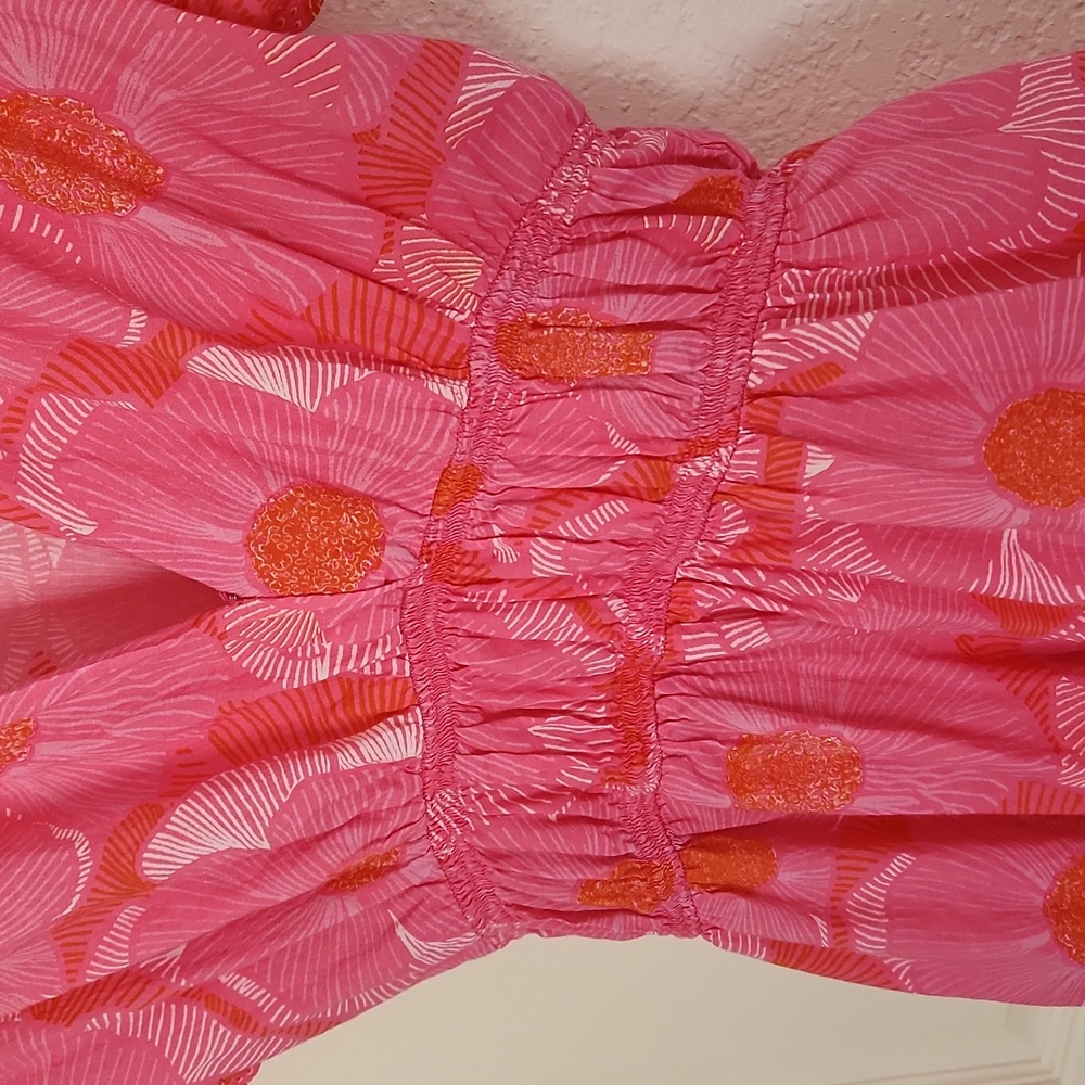 Bindu Milla Fuschia Floral Dress Size Small - Picture 9 of 15